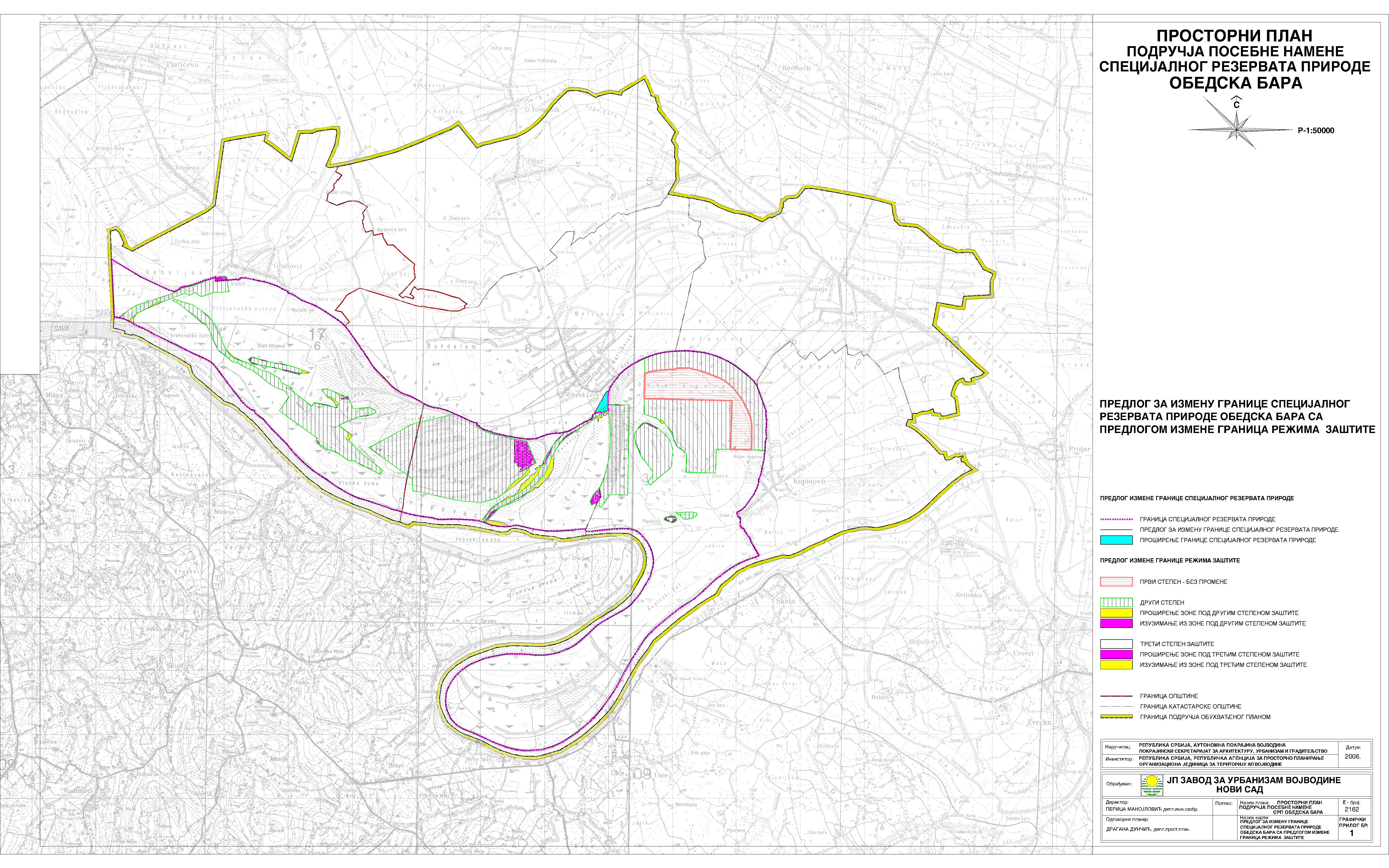 obedska bara mapa JP Zavod za urbanizam Vojvodine   Spatial Plans obedska bara mapa
