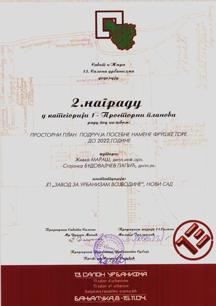 13. Салон урбанизма, Бања Лука 2004.